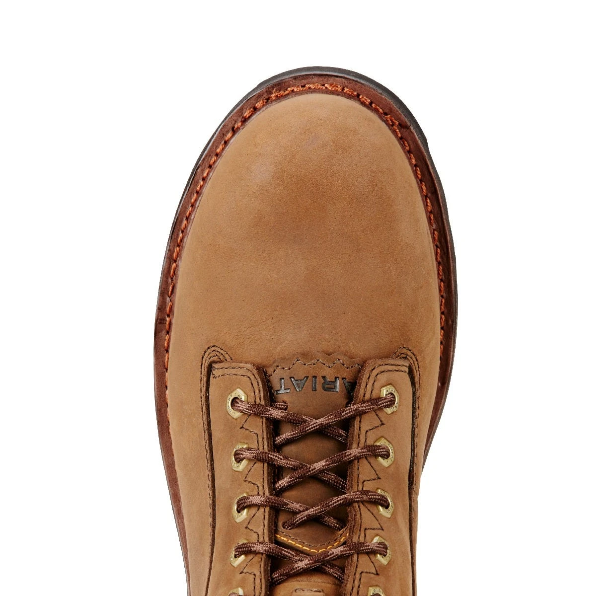 Ariat Boots: Men's 10018567 Oily Distressed Brown Powerline 8" 400G Waterproof Composite Toe Work Boot - Image 2