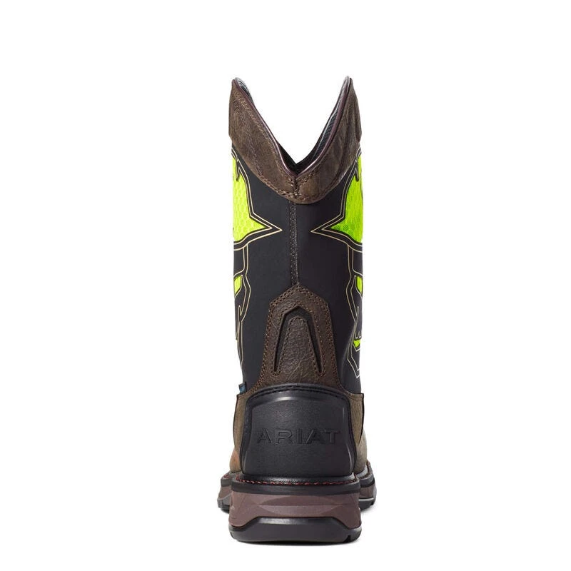 Ariat Boots: Men's 10035881 Iron Coffee WorkHog XT VentTEK Bold Waterproof Carbon Toe Work Boot - Image 4