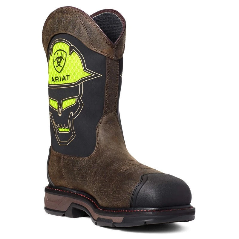 Ariat Boots: Men's 10035881 Iron Coffee WorkHog XT VentTEK Bold Waterproof Carbon Toe Work Boot - Image 3