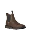 Ariat Boots: Men's 10038324 Dark Brown Soft Toe Groundbreaker Chelsea Wide Square Toe Waterproof Work Boot