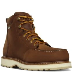 Danner Boots: Men's 14301 Brown Aluminum Toe Cedar River Waterproof Work Boot