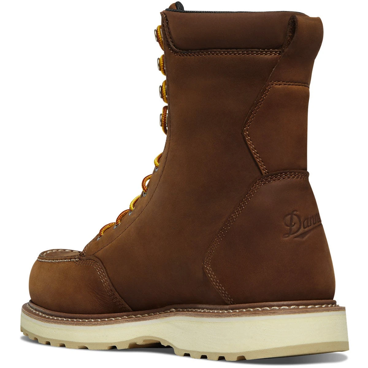 Danner Boots: Men's 14303 Brown Aluminum Toe 8" Cedar River EH Waterproof Slip Resistant Moc Toe Work Boot - Image 3