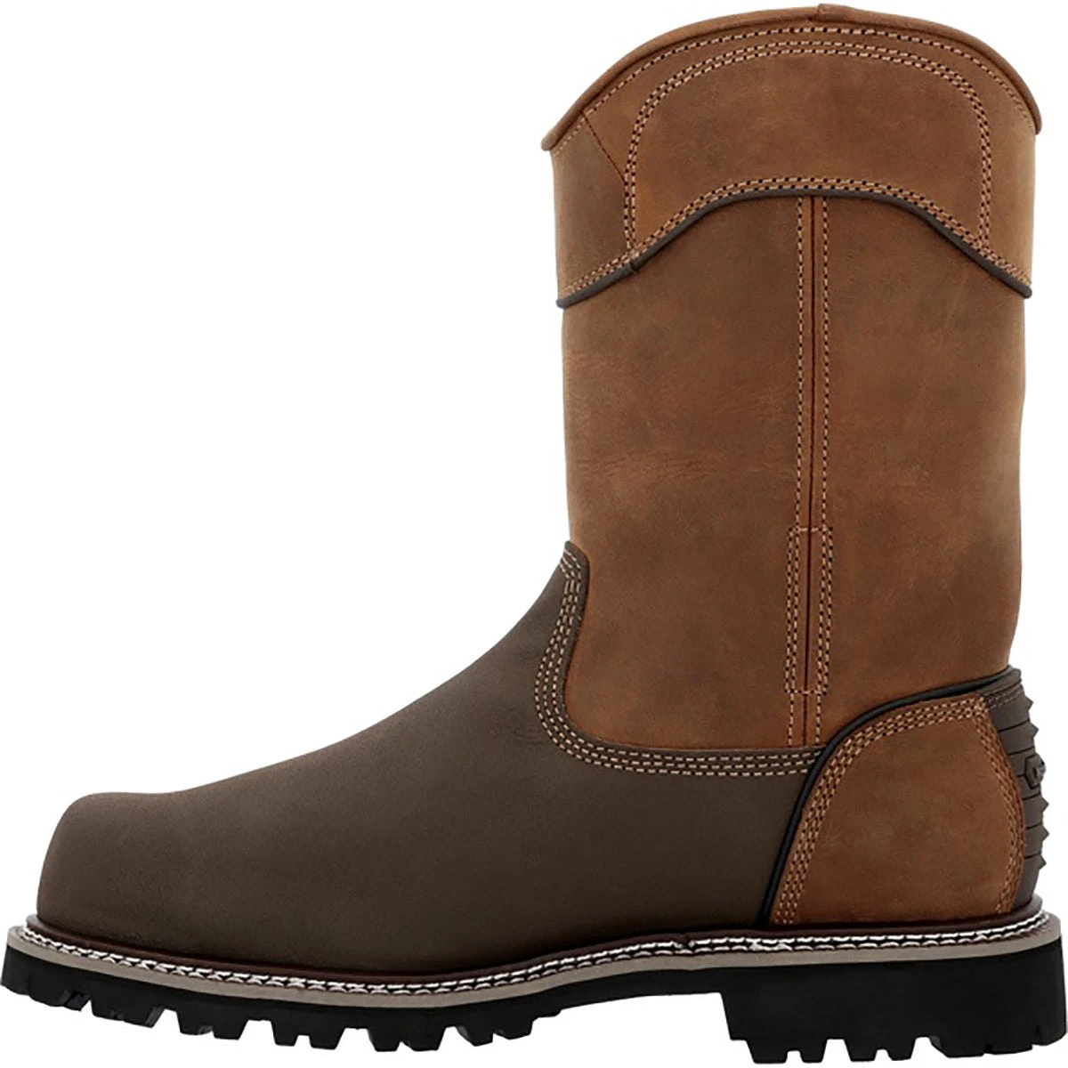 Georgia Boots: Men's GB00644 Brown Composite Toe Brute Met Guard Waterproof Pull On Work Boot - Image 3