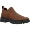 Georgia Boot Georgia Shoes: Men's GB00633 Brown Soft Toe Romeo SuperLyte Pull On Work Shoe
