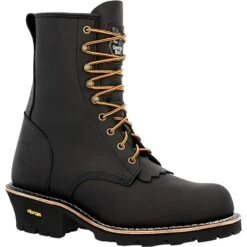 Georgia Boots: Men's GB00648 Black Soft Toe Forestry EH 8" Logger Work Boot