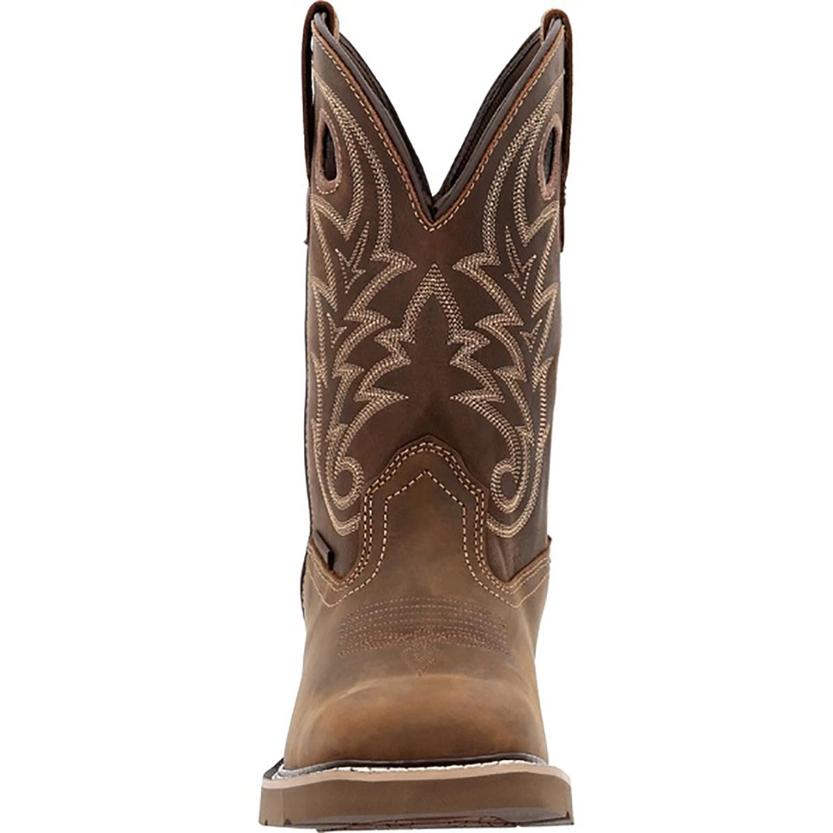 Georgia Boots: Men's GB00692 Brown Steel Toe Core 37 Western 11" Waterproof Pull On Work Boot - Image 4