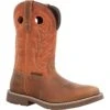 Georgia Boots: Men's GB00693 Brown Rust Soft Toe Core 37 Western 11" Waterproof Pull On Work Boot