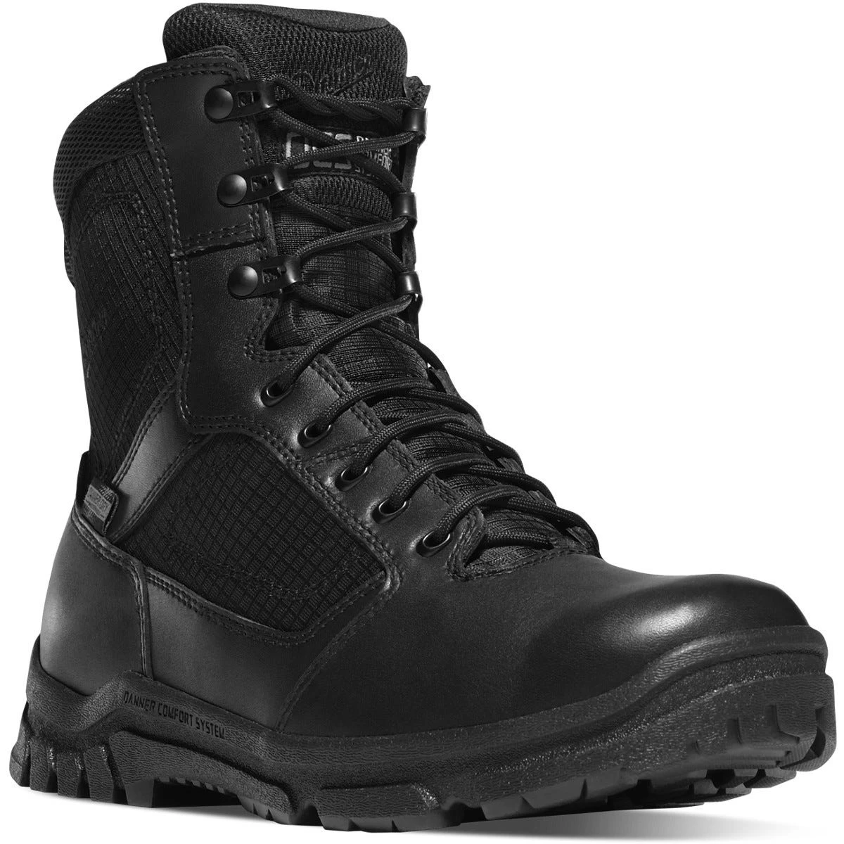 Danner Boots: Men's 23824 Black 8" Side-Zip Lookout Boots - Image 4