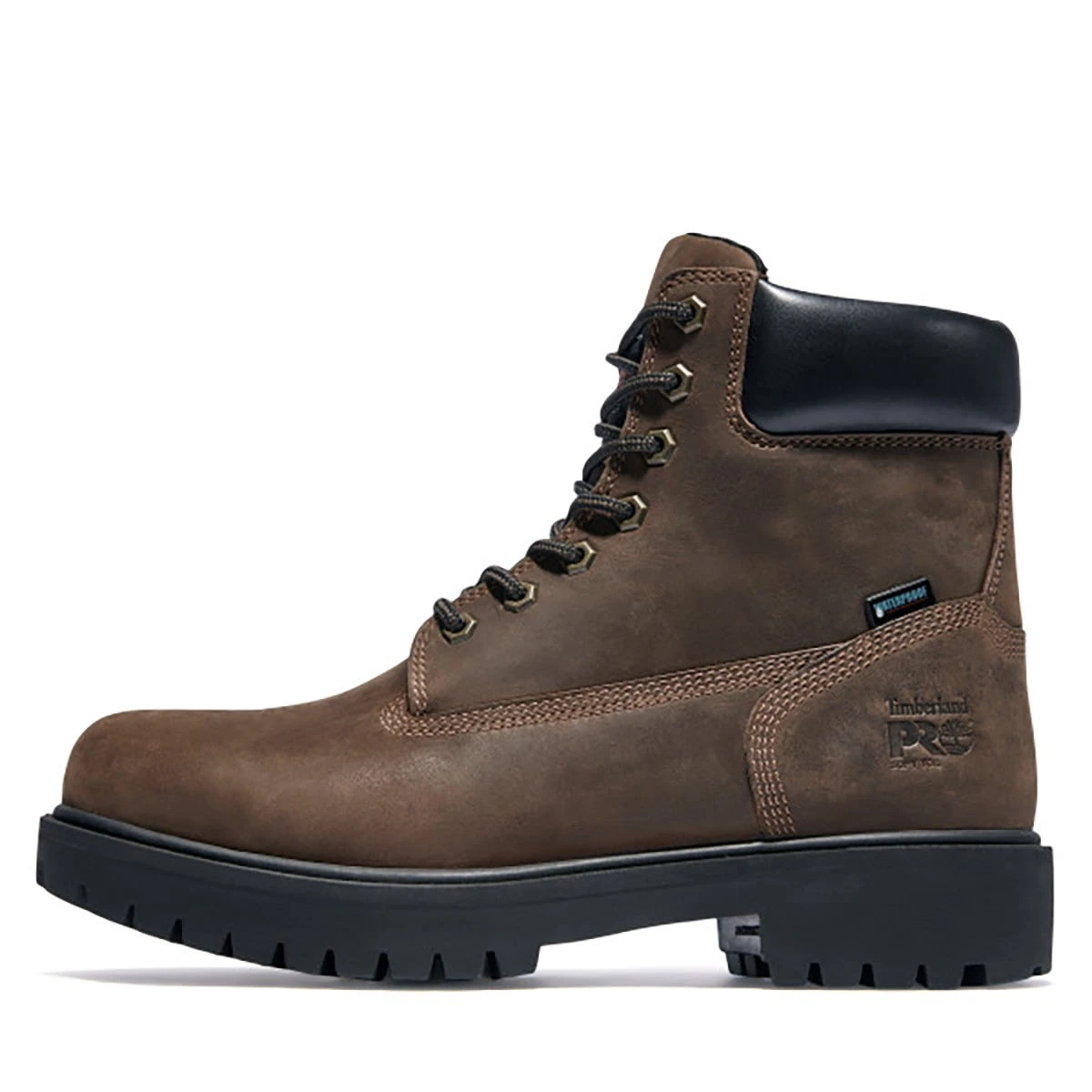 Timberland PRO Boots: Men's 38021 Brown Waterproof EH 6" Steel Toe Boots - Image 3