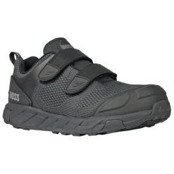 Hoss Shoes: Men's 50162 Black Carbon Nano Toe Buster Low Velcro Waterproof Slip Resistant Work Shoe