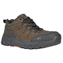 Hoss Shoes: Men's 50238 Brown Aluminum Toe Eric Lo Slip Resistant Work Shoe