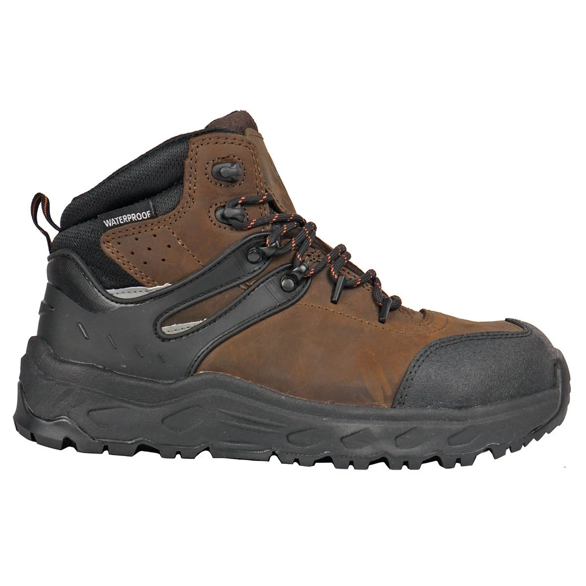Hoss Boots: Men's 60203 Brown Aluminum Toe Stomp Waterproof Slip Resistant Work Boot - Image 2