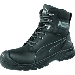 Puma Safety: Men's 630735 200 Conquest Black Composite Toe CTX HIGH EH Waterproof Work Boot