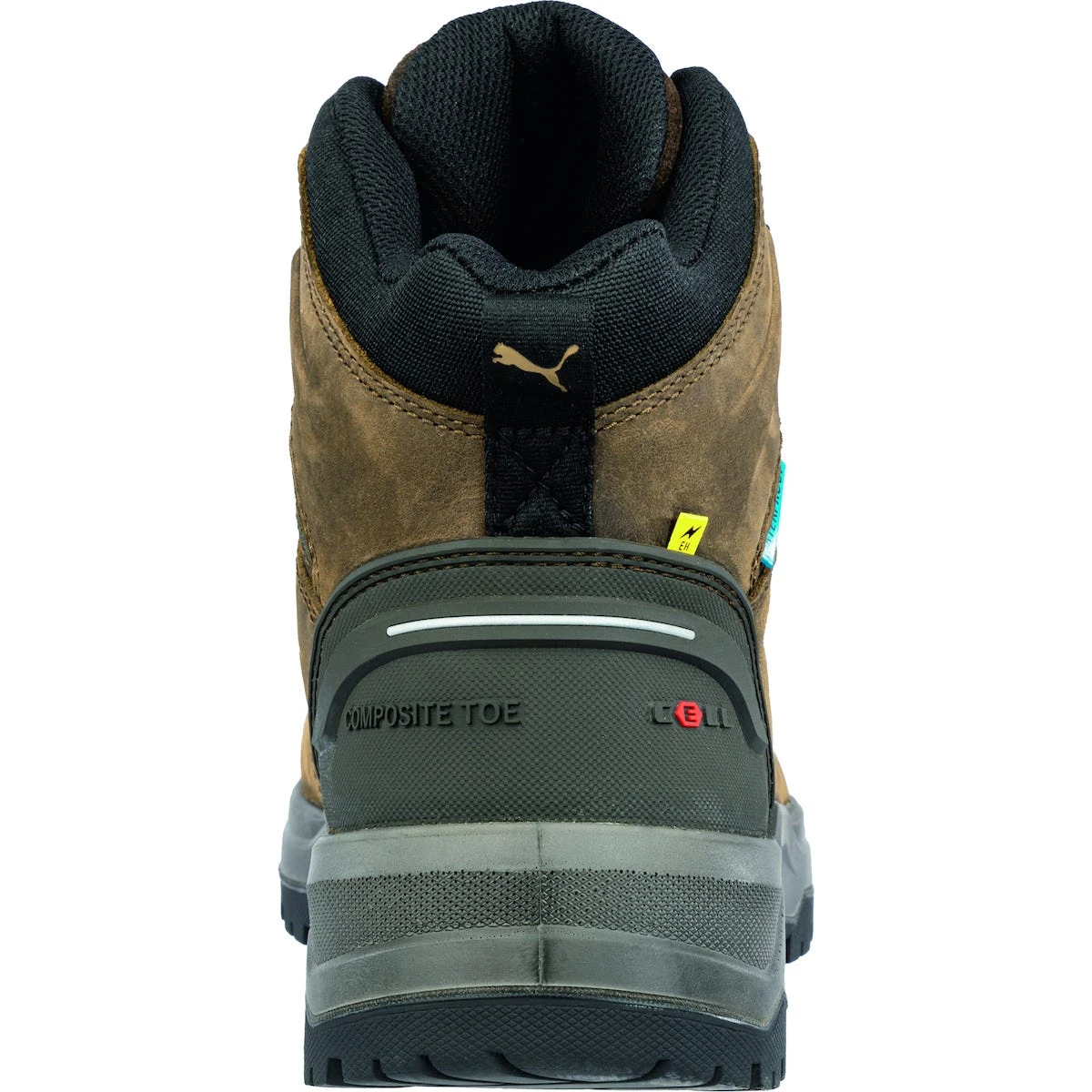 Puma Safety: Men's 632715 400 Brown Composite Toe Iron Hd MID Slip Resistant EH Waterproof Work Boot - Image 5