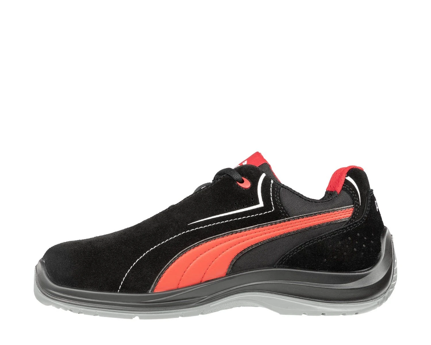 Puma Shoes: Men's 643445 Black Red Composite Toe Low Touring EH Work Shoe - Image 2