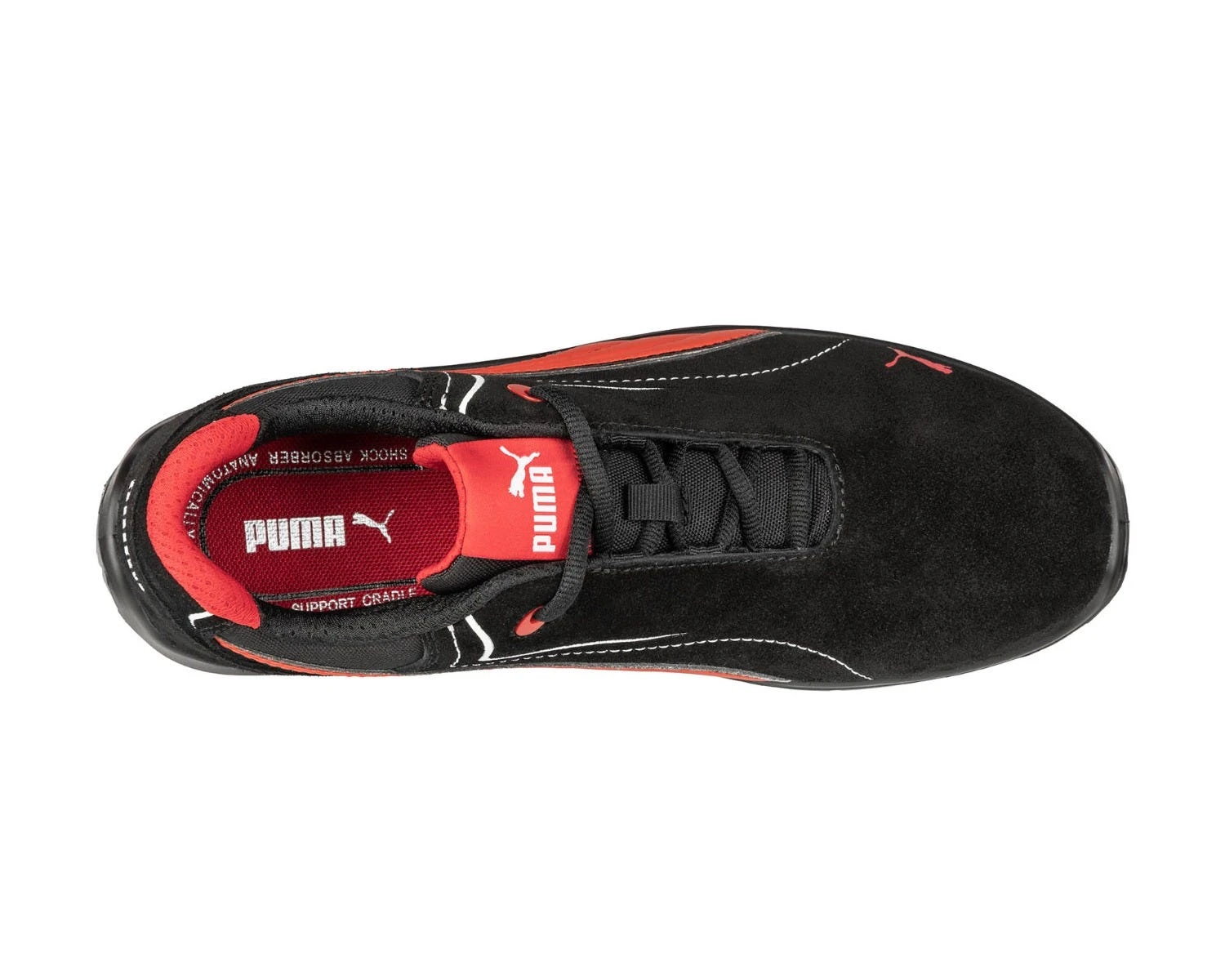 Puma Shoes: Men's 643445 Black Red Composite Toe Low Touring EH Work Shoe - Image 3