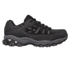 Skechers Shoes: Men's 77055 BKCC Black Charcoal Cankton Steel Toe Athletic Shoe