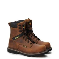 Thorogood Boots: Men's 804 4243 Brown Composite Toe 8" Job-Site Series Crazy Horse Waterproof Work Boot