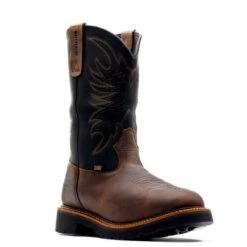 Thorogood Boots: Men's 814 4330 Soft Toe Western Square Toe 11" Wellington Waterproof Cowboy Boot