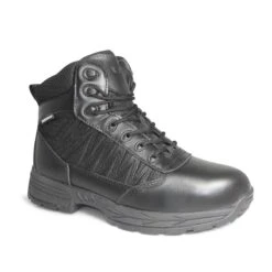 Genuine Grip Boots: Men's 9070 Black Composite Toe Guardian Waterproof Slip Resistant EH Side Zip Work Boot