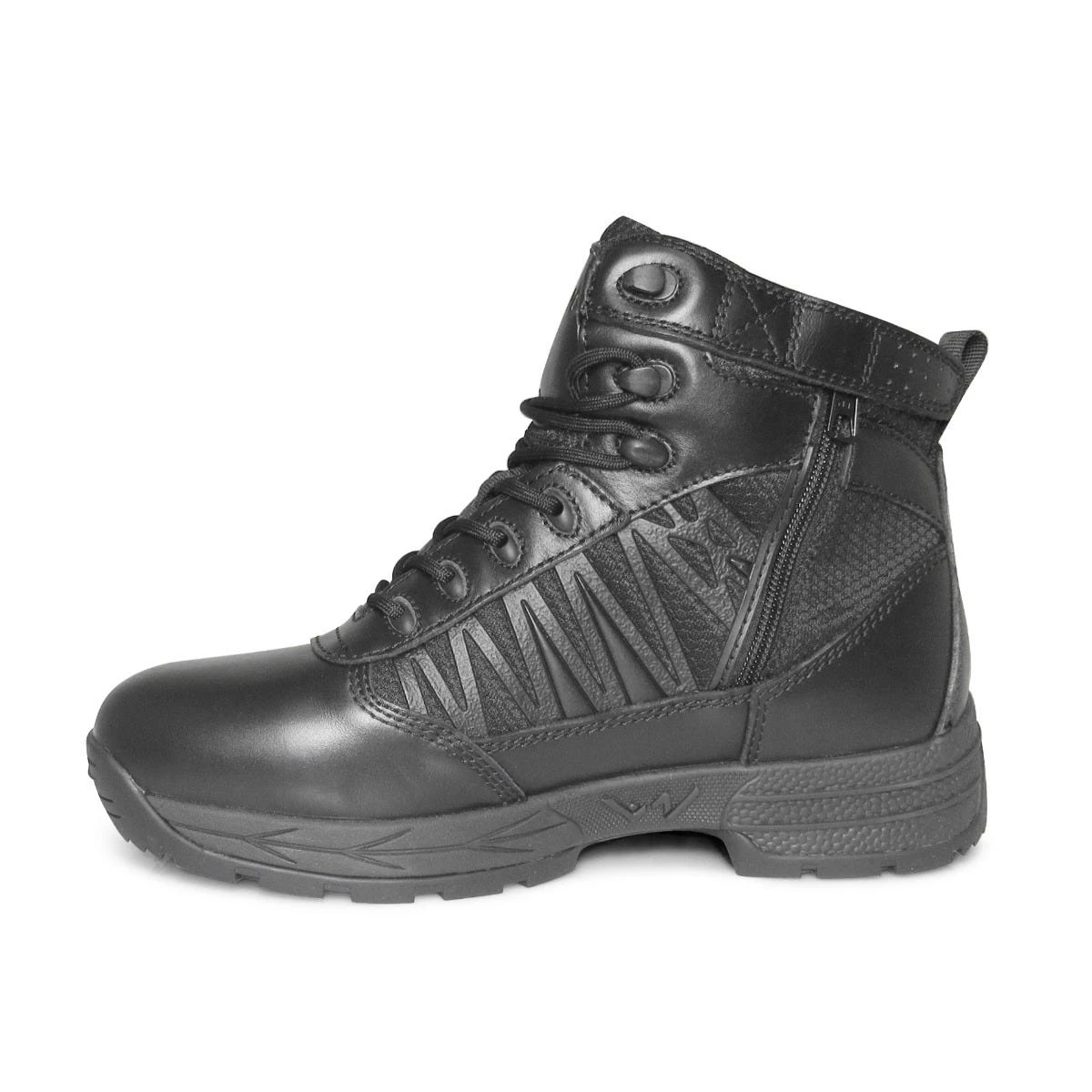 Genuine Grip Boots: Men's 9070 Black Composite Toe Guardian Waterproof Slip Resistant EH Side Zip Work Boot - Image 3