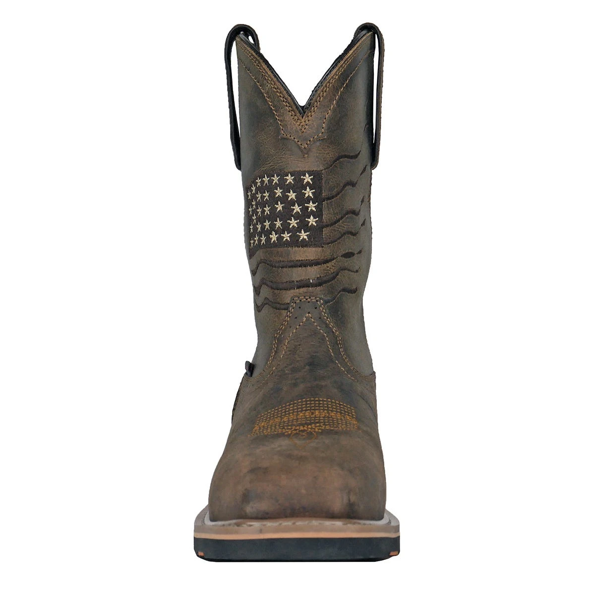 Hoss Boots: Men's 92065 Brown Composite Toe Rushmore Pull On Waterproof Work Boot - Image 5