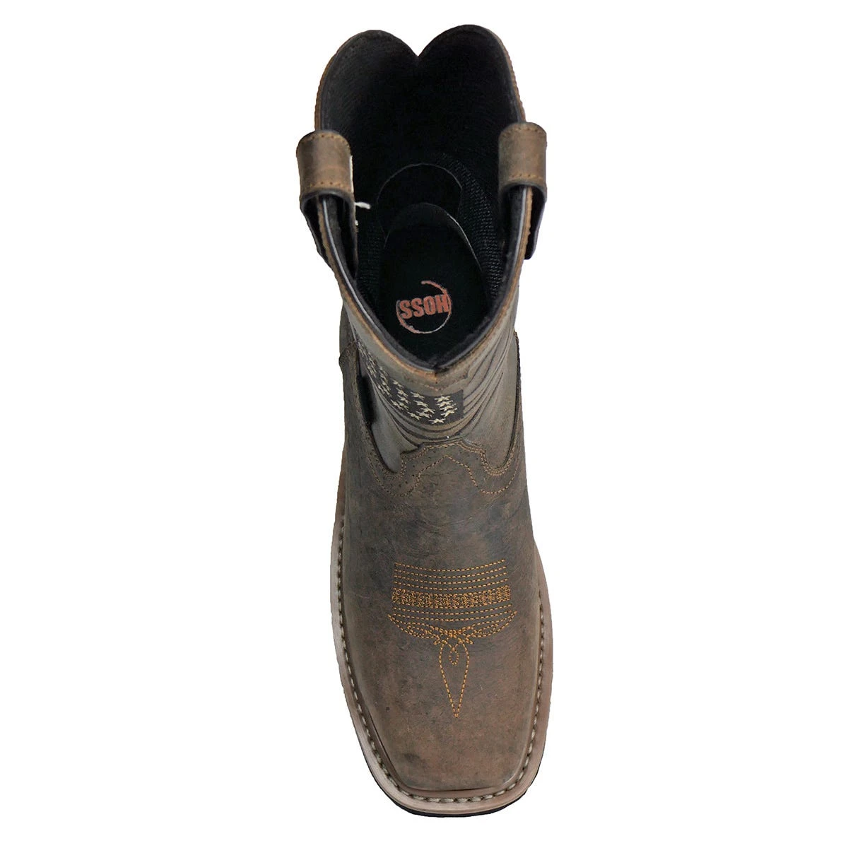 Hoss Boots: Men's 92065 Brown Composite Toe Rushmore Pull On Waterproof Work Boot - Image 4