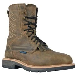 Hoss Boots: Men's 94062 Distressed Brown Composite Toe Brisbee Lacer EH Waterproof Work Boot