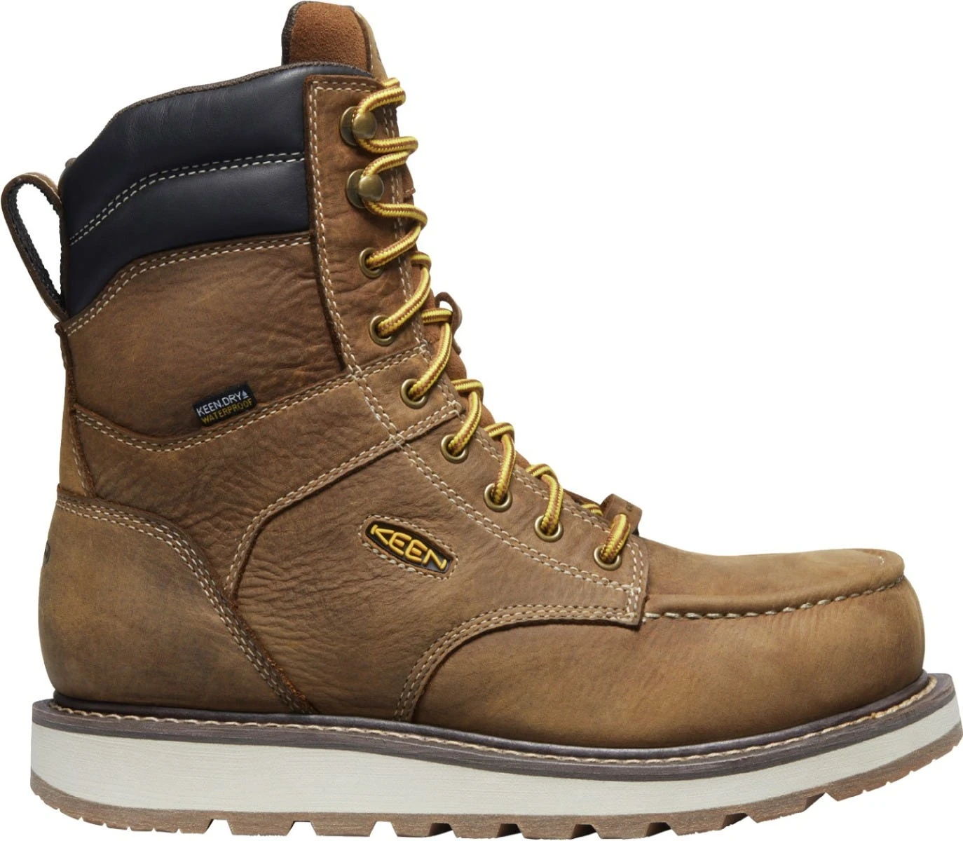 Keen Utility: Men's 1025694 Belgian Sandshell Cincinnati 8" Carbon Fiber Toe Waterproof Work Boot - Image 2