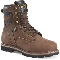 Carolina Boots: Men's CA3599 Brown Steel Toe 8" Gruntz Waterproof EH Work Boot