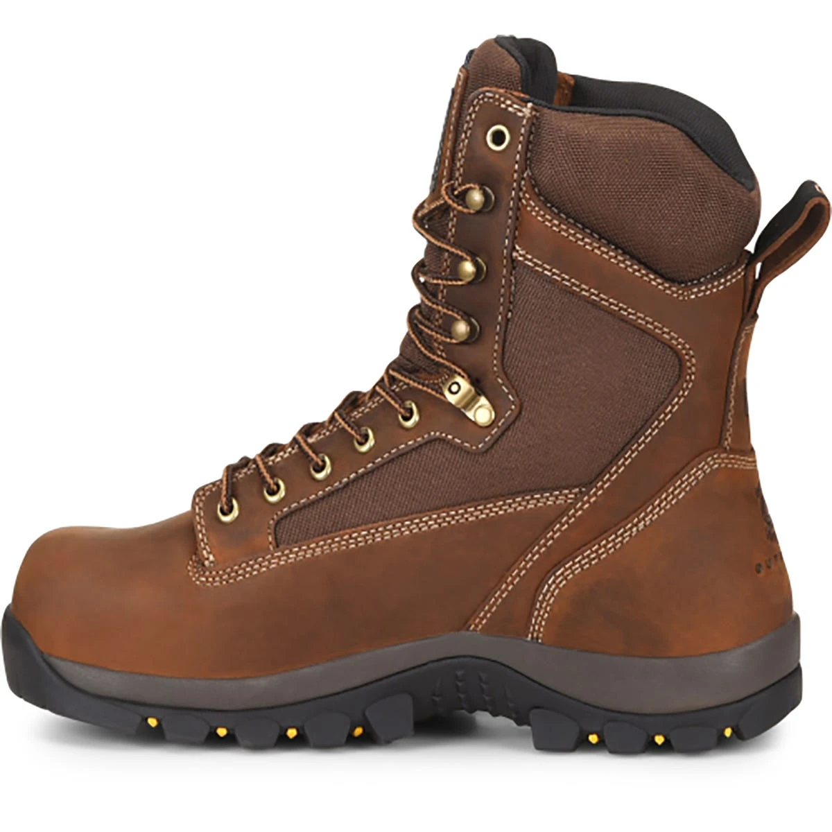 Carolina Boots: Men's CA4515 Dark Brown Composite Toe Forrest 8" Insulated Waterproof Work Boot - Image 3