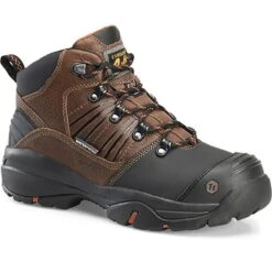 Carolina Boots: Men's CA5587 Carbon Composite Toe Dark Brown Waterproof D3O Internal Metguard 6" Work Boot