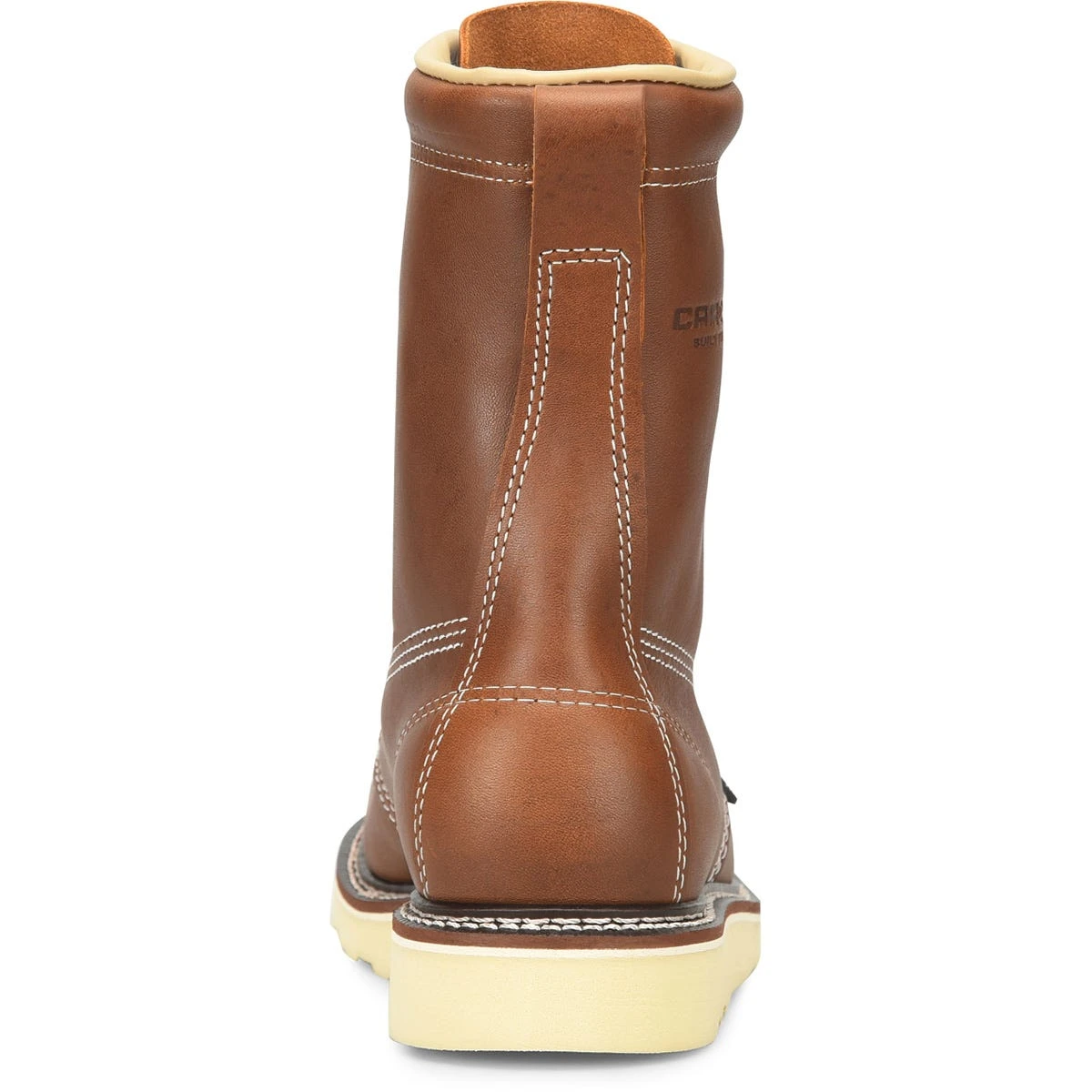 Carolina Boots: Men's CA7002 Brown Soft Toe 8" USA Made AMP Union Built Moc Toe EH Work Boot - Image 5