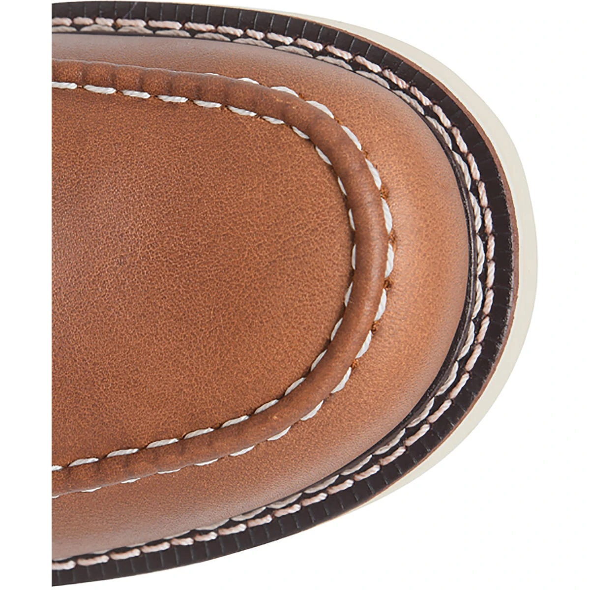 Carolina Boots: Men's CA7002 Brown Soft Toe 8" USA Made AMP Union Built Moc Toe EH Work Boot - Image 6