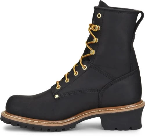 Carolina Boots: Men's CA825 Black 8" Elm Logger Boot - Image 3