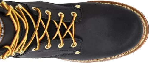 Carolina Boots: Men's CA825 Black 8" Elm Logger Boot - Image 7