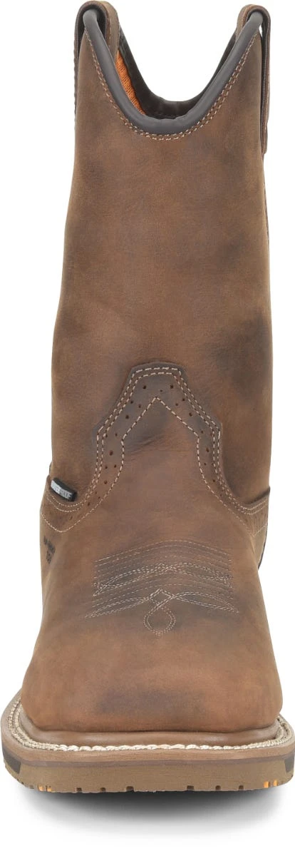 Carolina Boots: Men’s CA8536 Brown Anchor 10” Waterproof Composite Square Toe Roper - Image 4