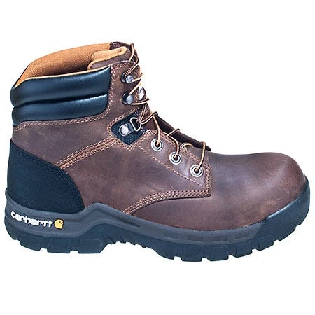 Carhartt Boots: Men's Brown CMF6066 Slip Resistant Leather Work Flex EH Boots - Image 4