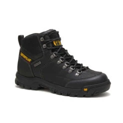 Caterpillar Boots: Men's P74129 Black Soft Toe Threshold Waterproof Work Boots