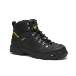 Caterpillar Boots: Men's P90936 Black Steel Toe Threshold 6" Work Boots