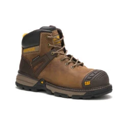 CAT Boots: Men's P91218 Dark Beige Carbon Composite Toe Excavator Superlite Waterproof Work Boot