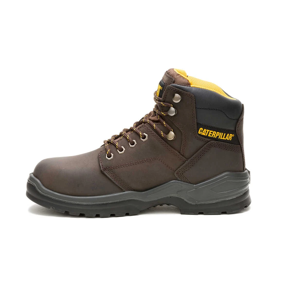 CAT Boots: Men's P91720 Brown Steel Toe Striver Waterproof EH Work Boot - Image 3