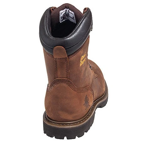 Chippewa Boots: Men's Brown 55069 Steel Toe Waterproof Insulated EH Work Boots - Image 7