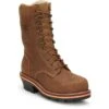 Chippewa Boots: Men's TH1030 Blonde Tan Nano Composite Toe Thunderstruck 10" Waterproof Work Boot