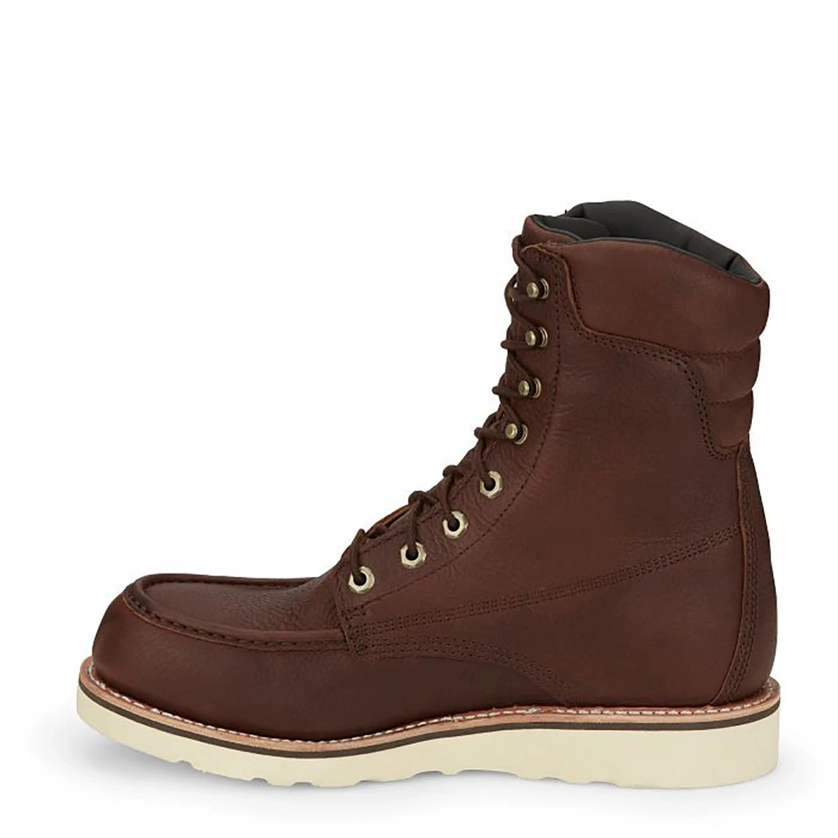 Chippewa Boots: Men's 25346 Briar Haystack Brown Soft Toe Edge Walker 8" Waterproof Lace Up Wedge Work Boot - Image 3