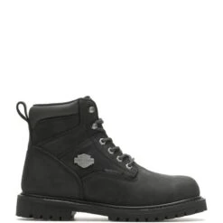 Harley Davidson Boots: Men's D93565 Black Soft Toe Waterproof Work Boot