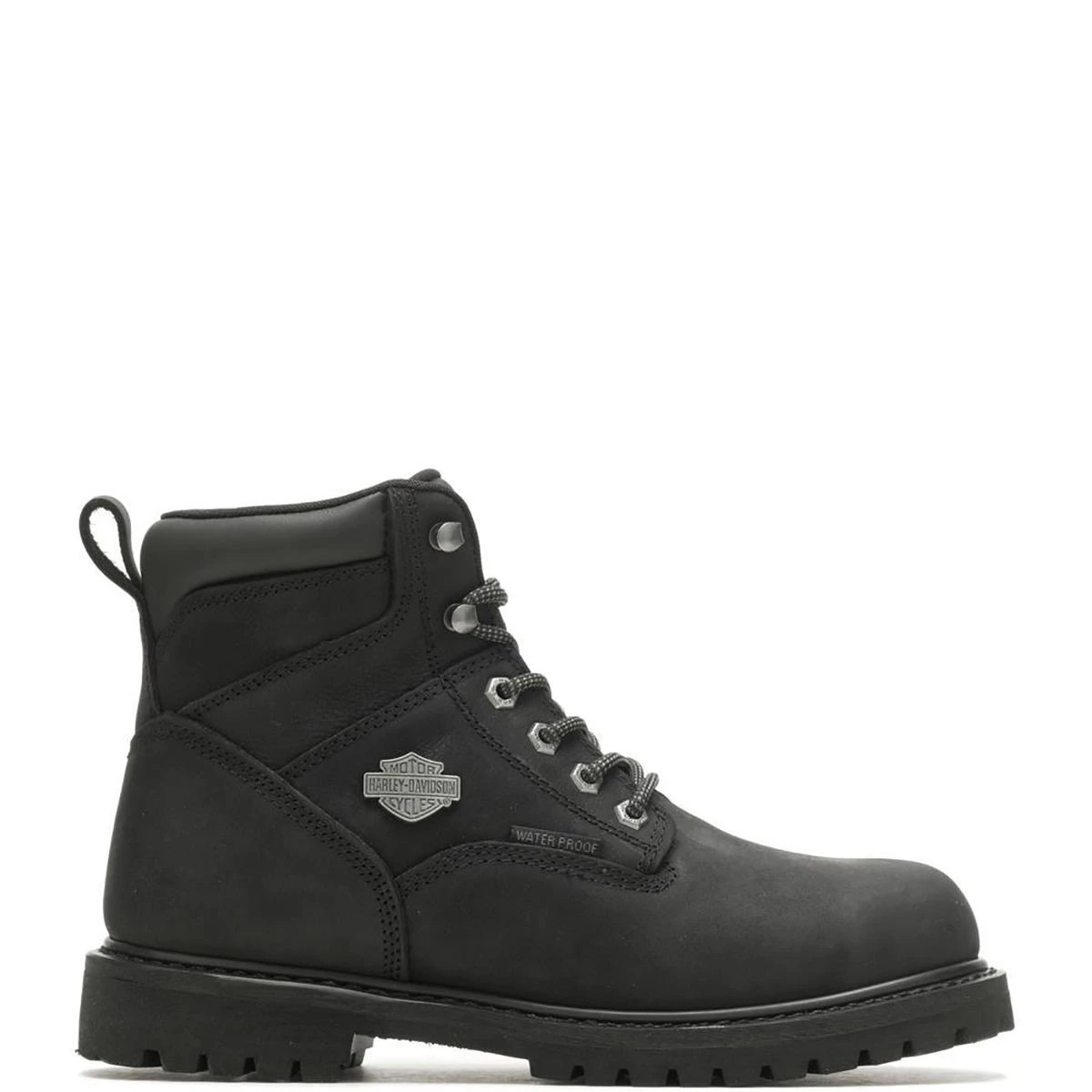 Harley Davidson Boots: Men's D93565 Black Soft Toe Waterproof Work Boot