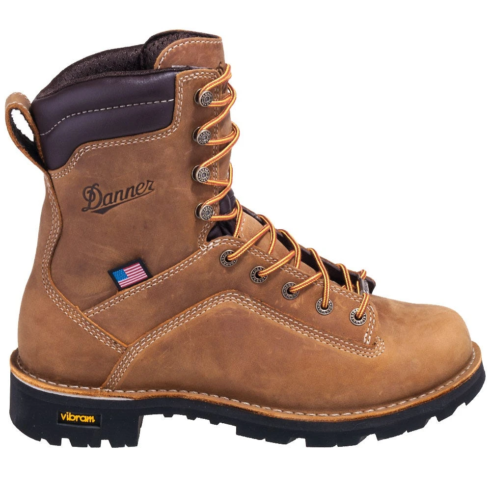 Danner Boots: Men's 17315 EH Brown Waterproof USA-Made Quarry Boots - Image 4