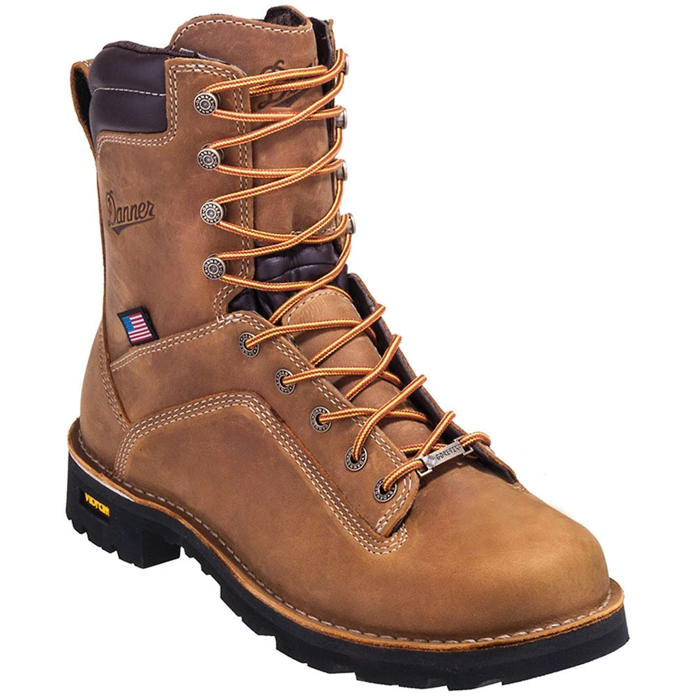 Danner Boots: Men's 17315 EH Brown Waterproof USA-Made Quarry Boots - Image 3