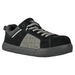DieHard Shoes: Men's DH10715 Grey Composite Toe Solstice Slip Resistant Work Shoe